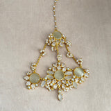 Minal Grey Crystal Jhumar