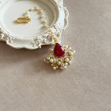 Fuchsia Crystal Tikka - Ahseya & Co