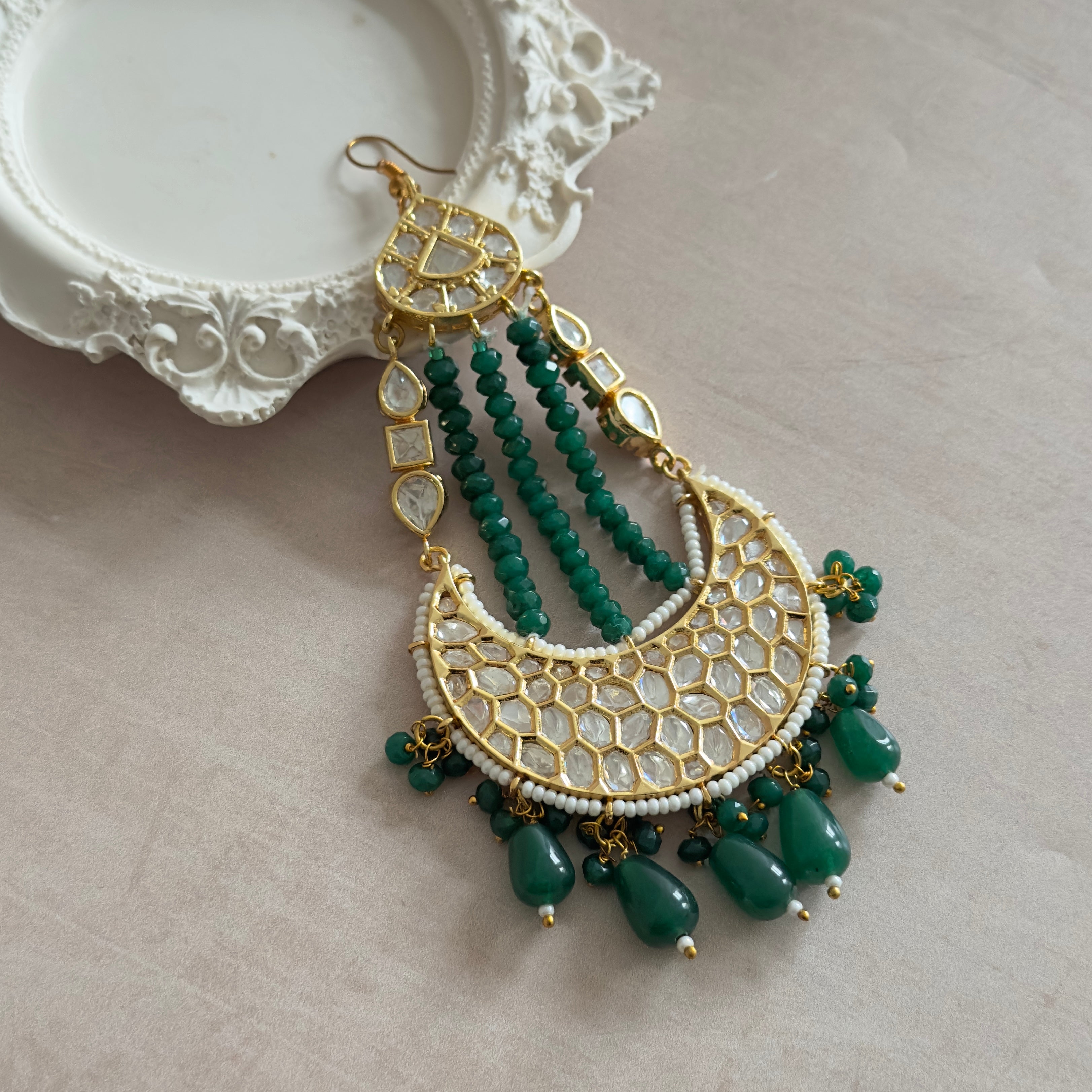 Rabea Green Jhumar - Ahseya & Co