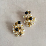 Anfal Black Stud Earrings