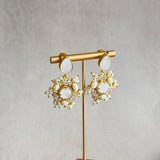 Annie White Drop Earrings - Ahseya & Co