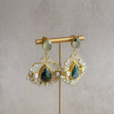 Twinkle Green Drop Earrings