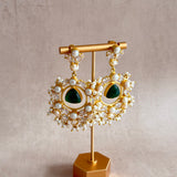 Rayhana Green Pearl Drop Earrings