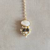 Irum Black Pearl Choker Set