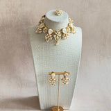 Ivory Baroque pearl Choker Set - Ahseya & Co