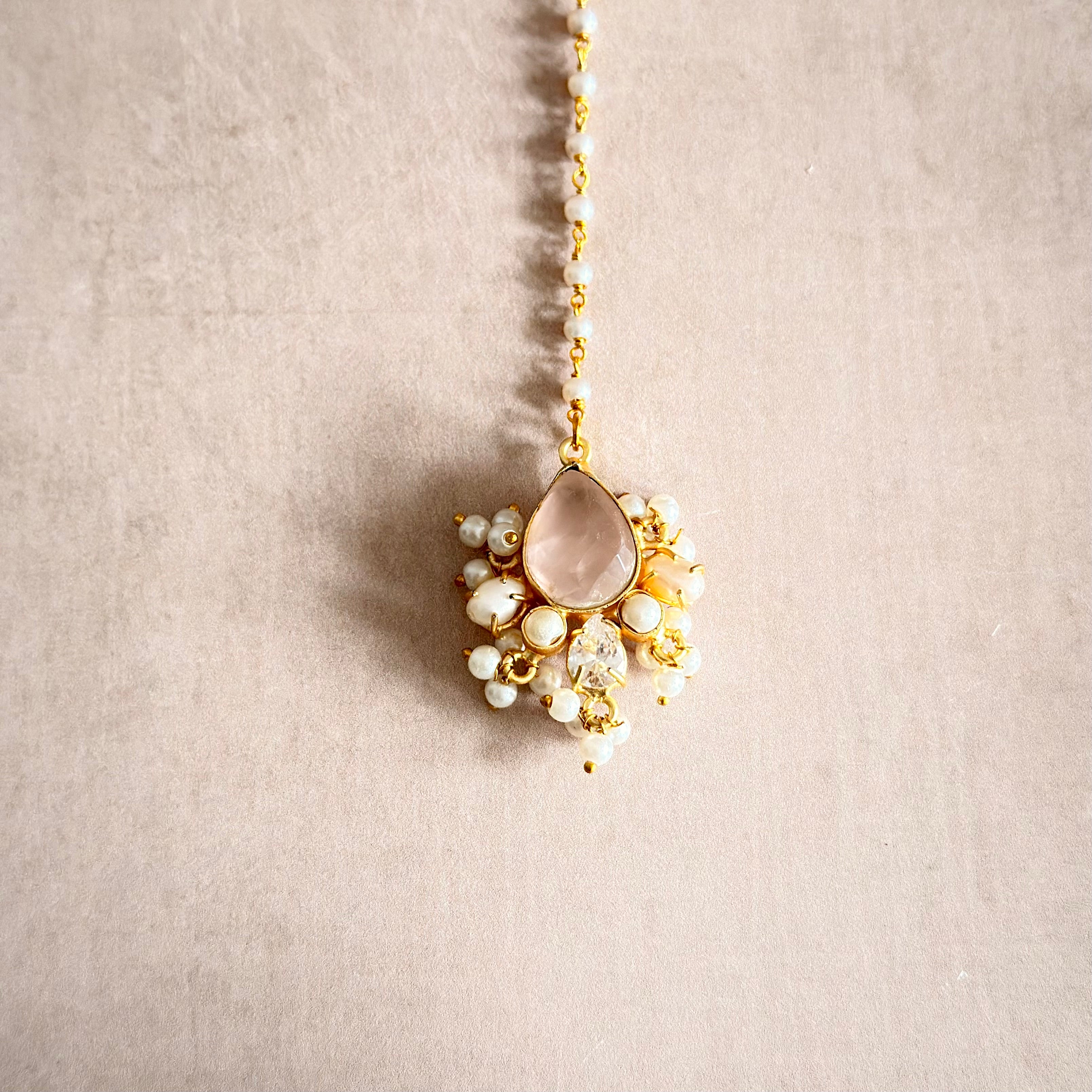 Tayla Rose Pearl Necklace Set - Ahseya & Co