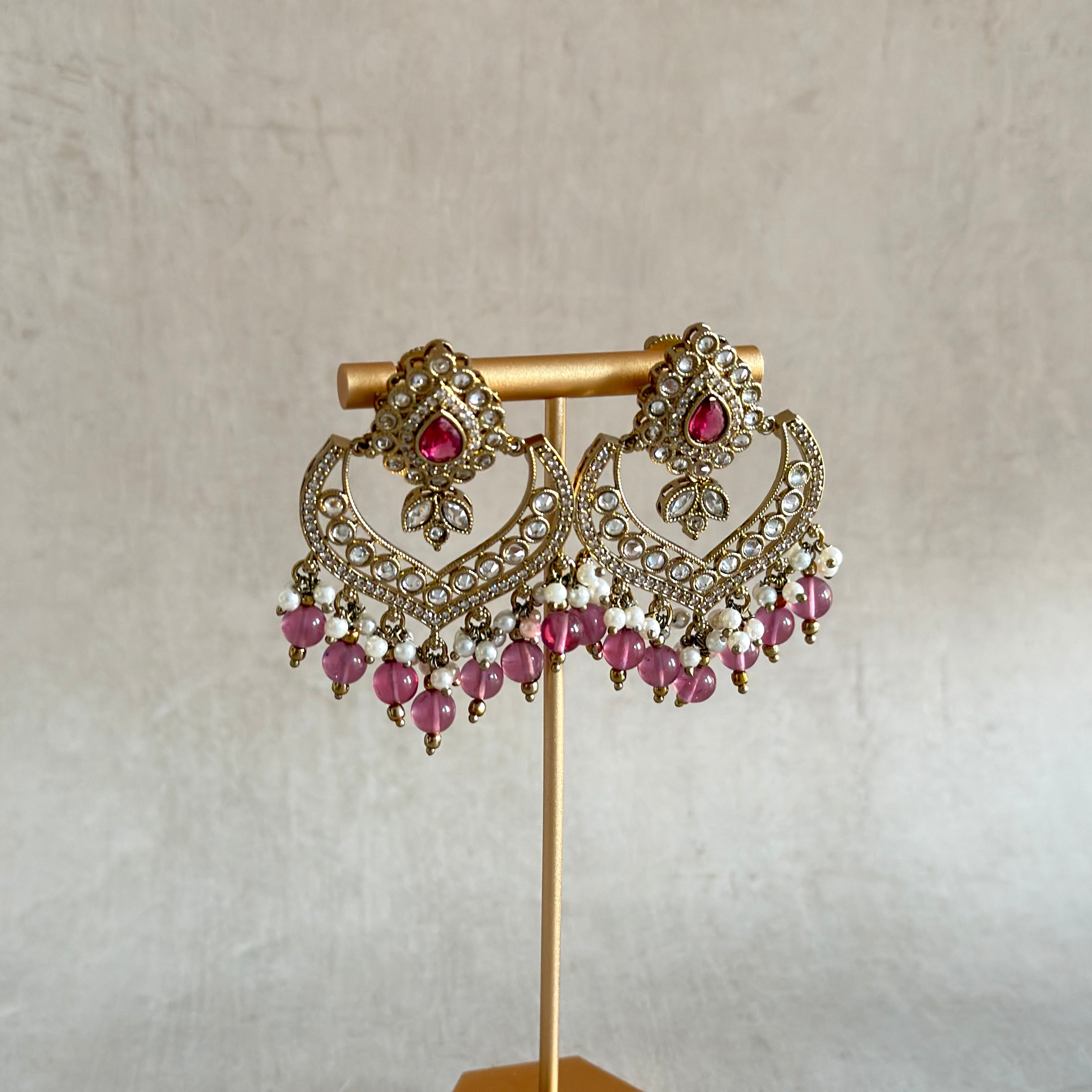 Anayah Pink Tikka Set - Ahseya & Co