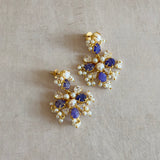 Eve Navy Pearl Drop earrings
