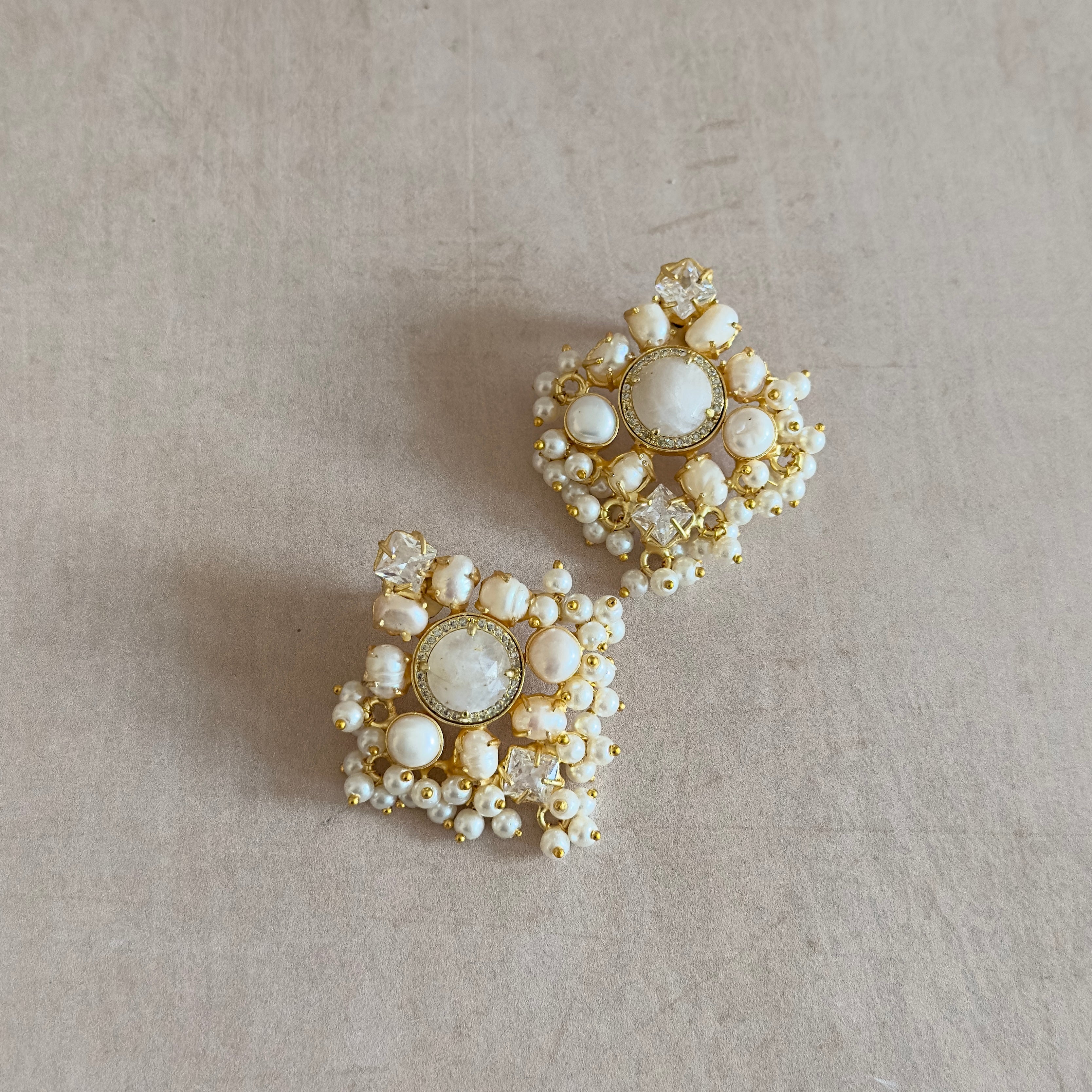 Ivana Crystal Stud Earrings - Ahseya & Co