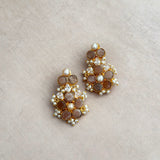 Ereza Peach Pearl Stud Earrings
