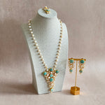 Dilnaz Jade Pearl Mala Set - Ahseya & Co