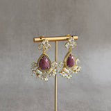 Bekka Pink Crystal Drop Earrings