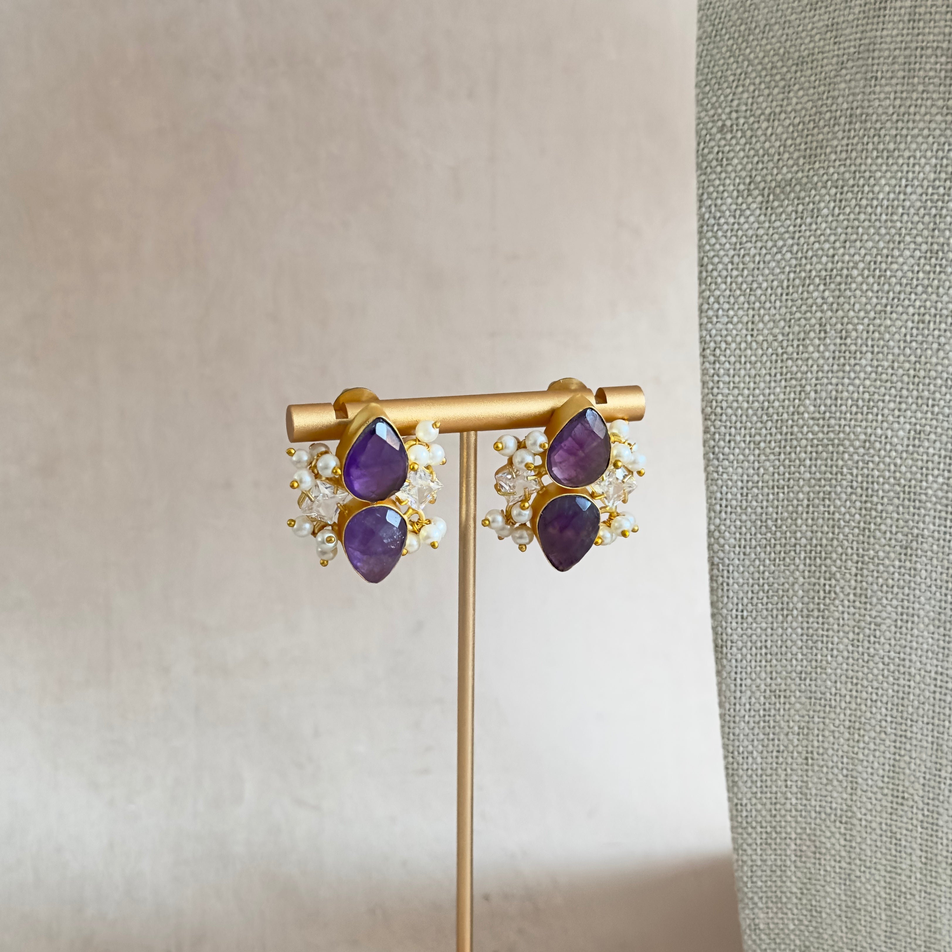 Audrey Purple Necklace Set - Ahseya & Co