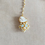 Irum Crystal Pearl Choker Set - Ahseya & Co