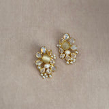 Nerina Grey Crystal Stud Earrings