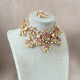 Areeba Pink Lilac Choker Set