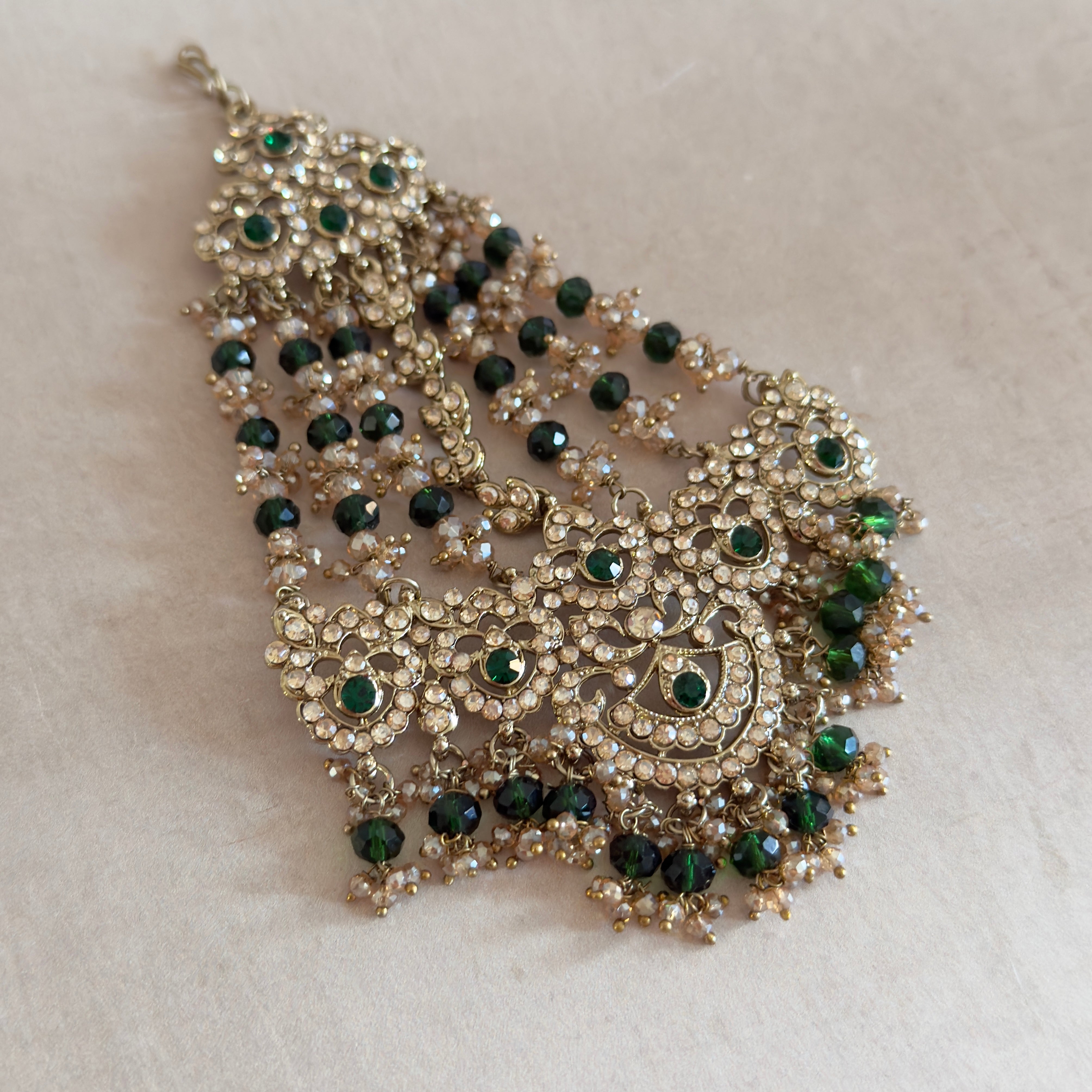 Raeesa Emerald Bridal Set - Ahseya & Co