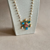 Freya Blue Pearl Mala Set