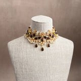 Liyana Mocha Crystal Choker Set