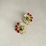 Fatima Ruby Olive Choker Jewellery Set