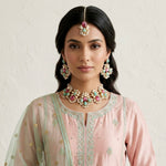 Vayda Jade Pink Necklace Set - Ahseya & Co