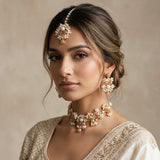 Shyla Peach Pearl Choker Set - Ahseya & Co