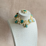 Juliet Green Pearl Crystal Choker Set