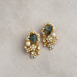 Elva Smoky Kundan Stud Earrings
