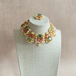 Giselle Pink Olive Choker Set - Ahseya & Co