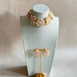 Inaliya Rose Crystal Choker Set