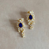 Ellis Blue Crystal Earrings