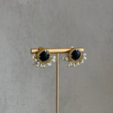 Black Speckled Stud Earrings - Ahseya & Co.