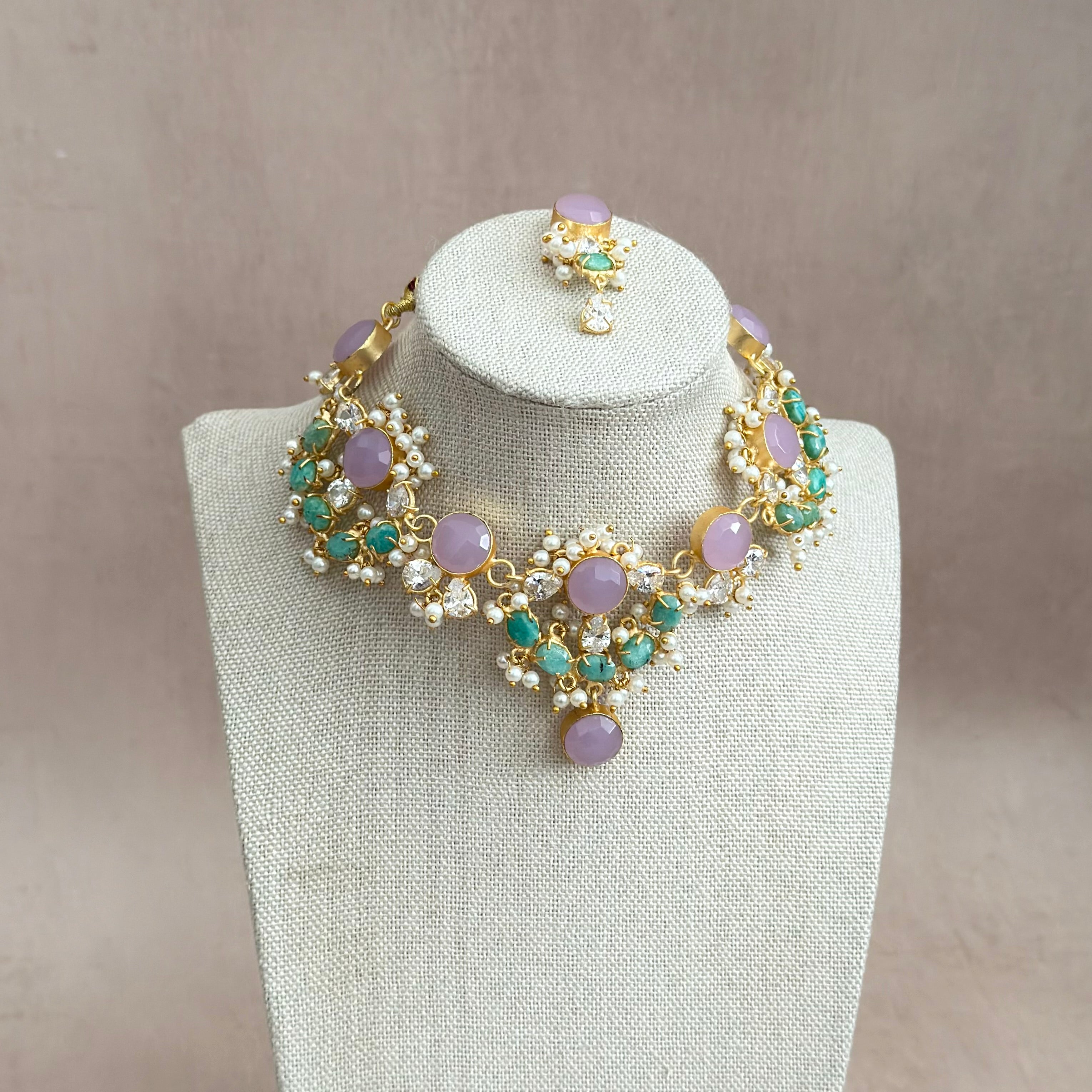 Virelle Lilac Choker Set - Ahseya & Co