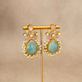 Firdous Jade Stud Earrings