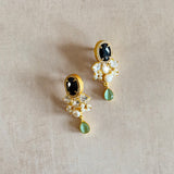 Rosalia Black Mint Drop Earrings