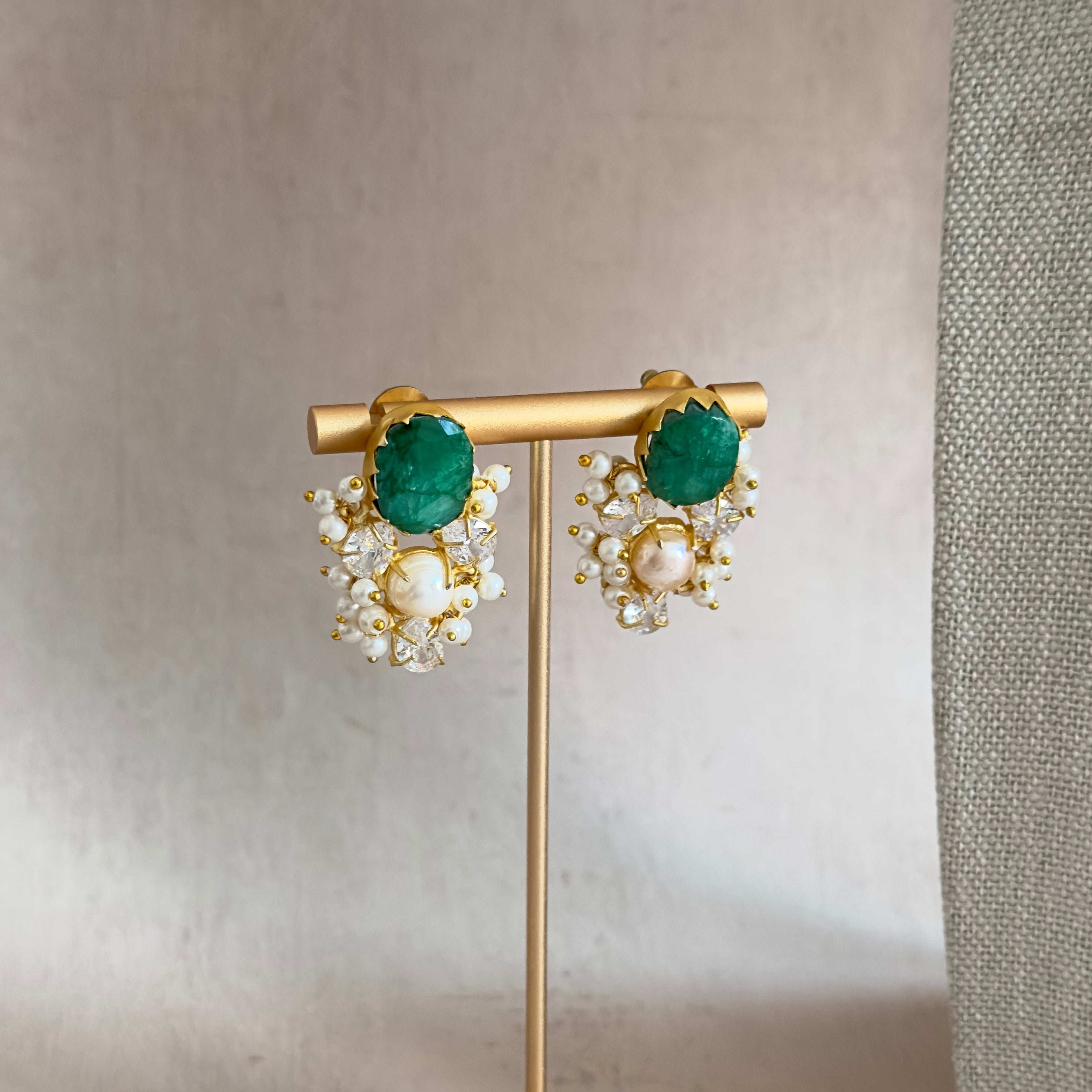 Carmen Green Pearl Necklace Set - Ahseya & Co