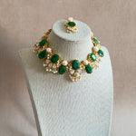 Carmen Green Pearl Necklace Set - Ahseya & Co