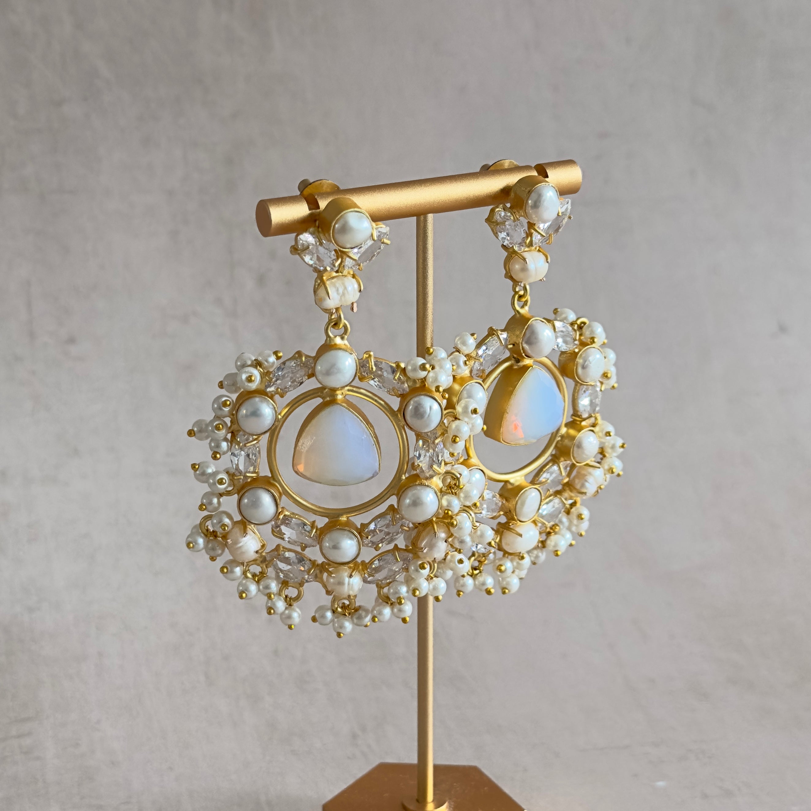 Rayhana Pearl Drop Earrings - Ahseya & Co