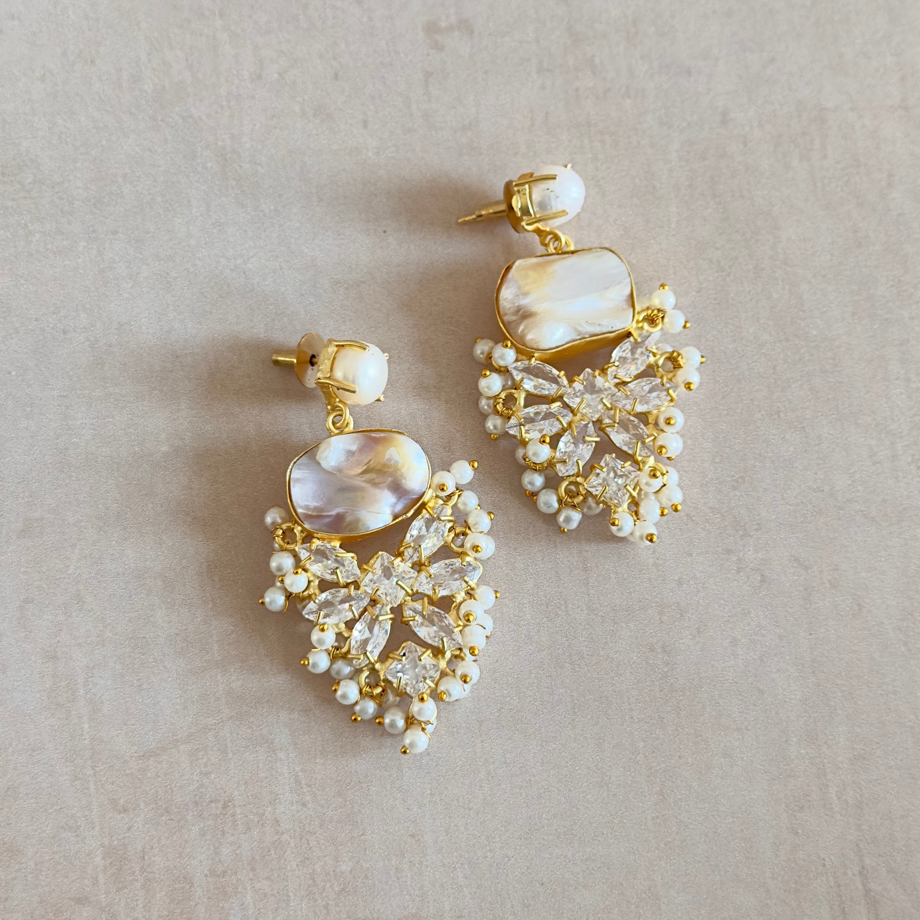 Irsa Pearl Drop Earrings - Ahseya & Co