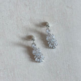 Winona Silver Crystal Drop Earrings