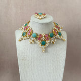 Leona Jade Crystal Necklace Set - Ahseya & Co