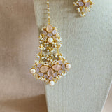 Eliana Pink Pearl Necklace Set