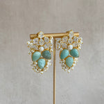Adeeb Jade Crystal Stud Earrings - Ahseya & Co