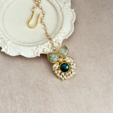 Lilia Green Crystal Necklace Set