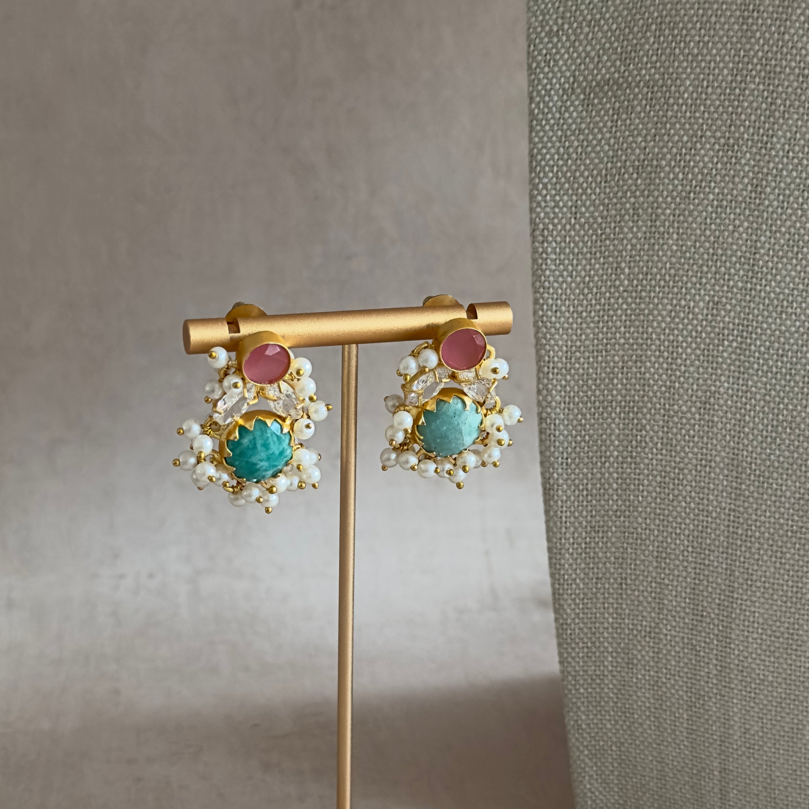 Dilnaz Jade Crystal Necklace Set - Ahseya & Co