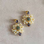 Ghazal Purple Drop Earrings - Ahseya & Co