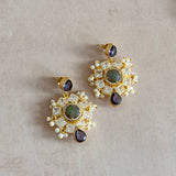 Ghazal Purple Drop Earrings - Ahseya & Co