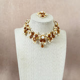 Shyla Espresso Brown Choker Set