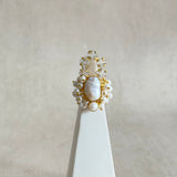 Eva Crystal Pearl Ring