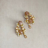 Vinnie Peach Crystal Necklace Set